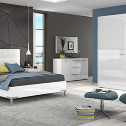 Спална соба PIANO – амбиент (бела)