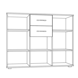 Комода Basic 3K2F