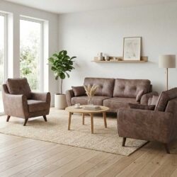 Комплет тросед, двосед и фотелја Мерива – лагер